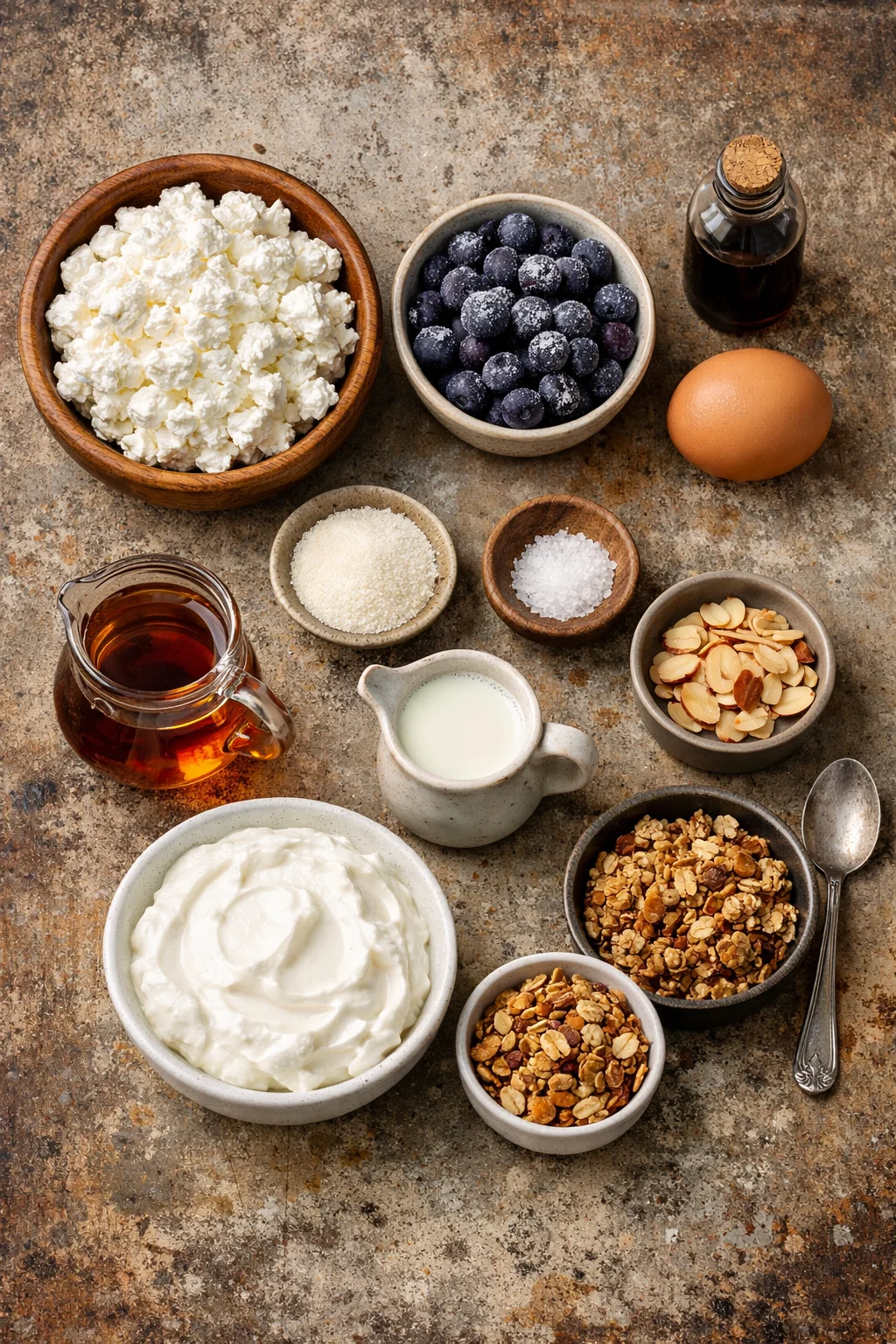 Baked Blueberry Cottage Cheese Breakfast Bowls