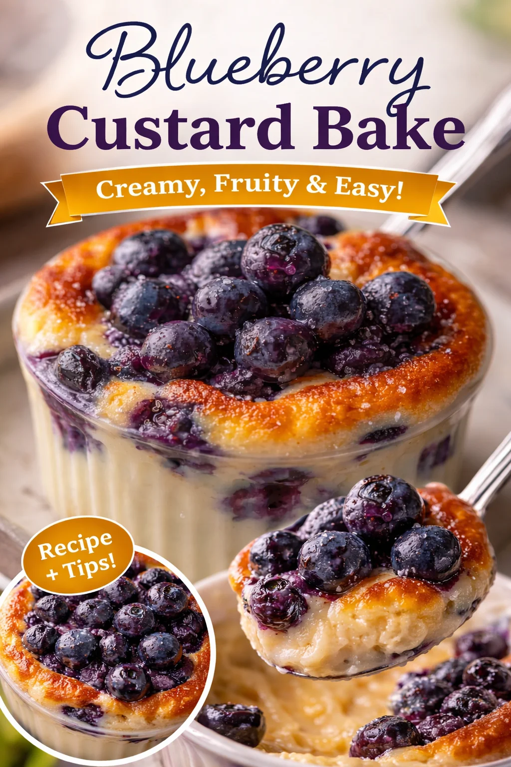 Baked Blueberry Cottage Cheese Breakfast Bowls