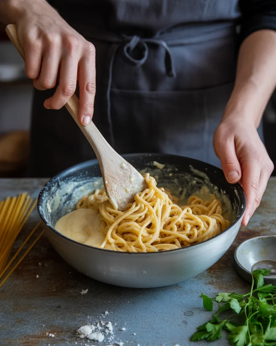 baked spaghetti cream cheese