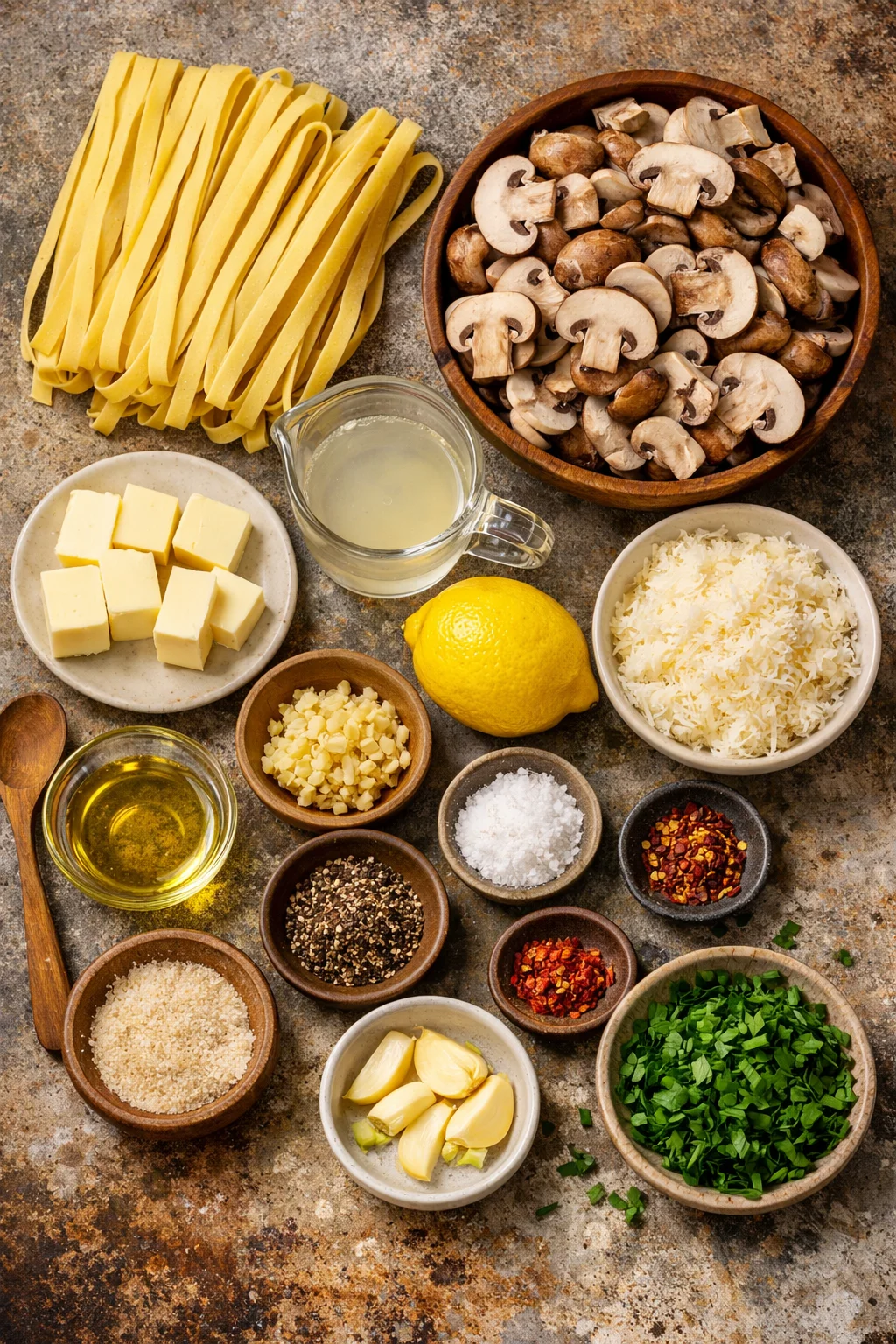 Brown Butter Mushroom Pasta