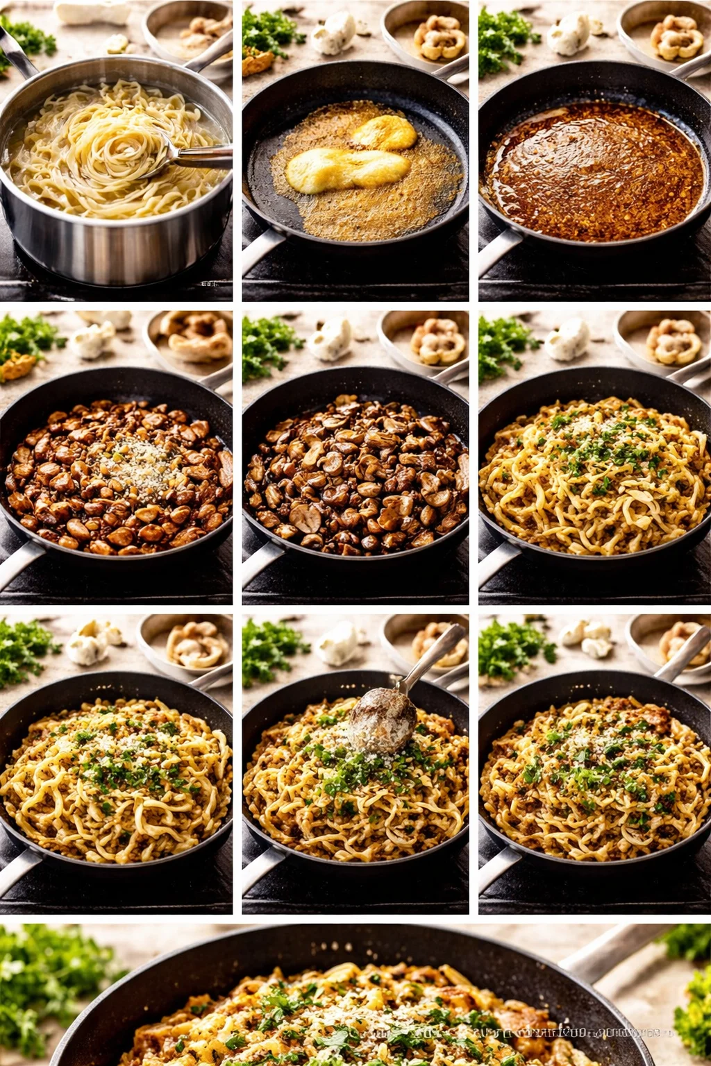 Brown Butter Mushroom Pasta