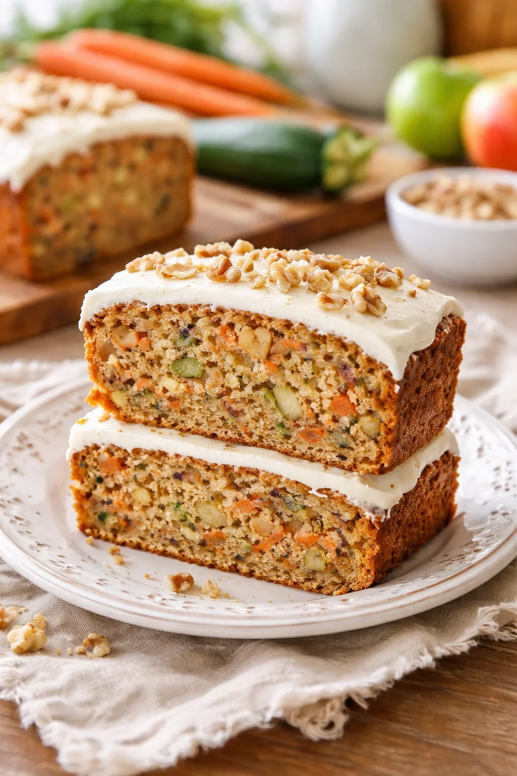 Carrot Apple Zucchini Bread