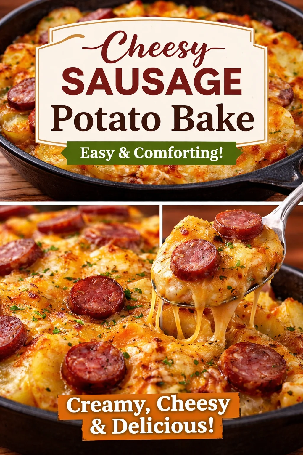 Cheesy Ranch Potatoes and Smoked Sausage