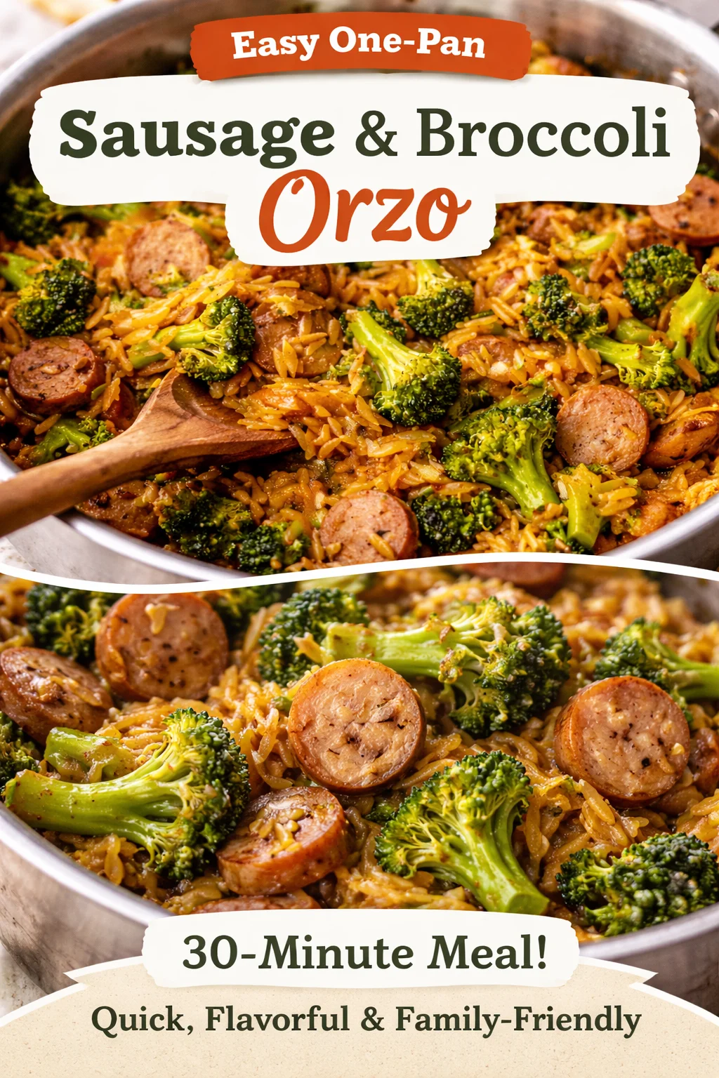 Chicken Sausage and Broccoli Orzo