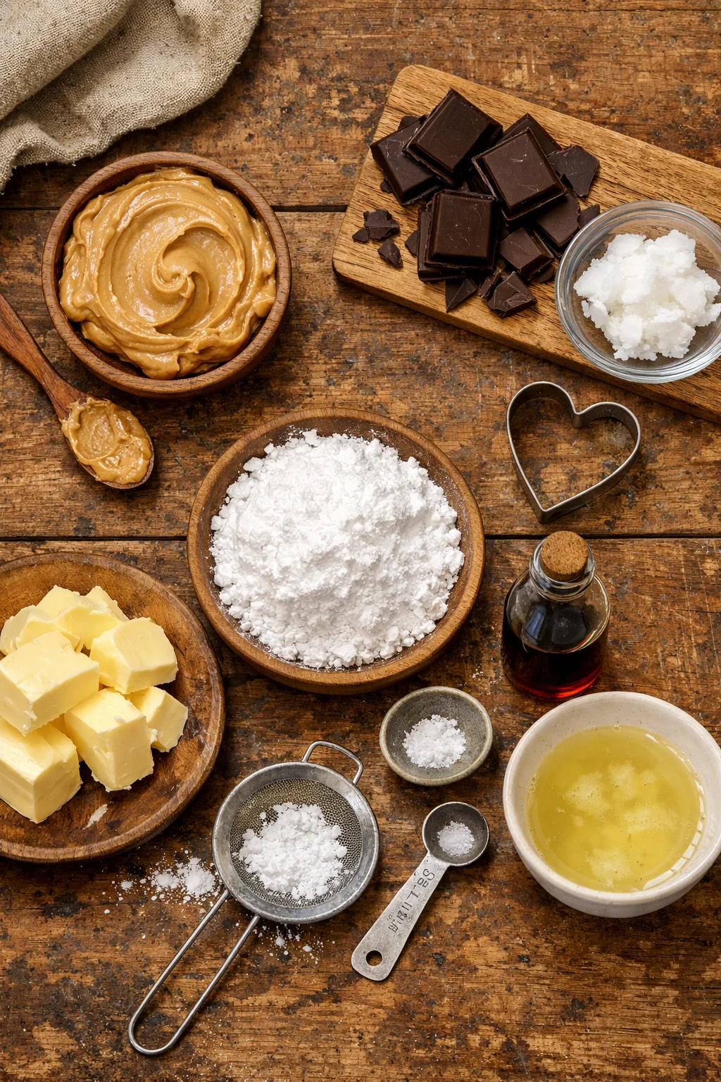 Chocolate Covered Peanut Butter Hearts