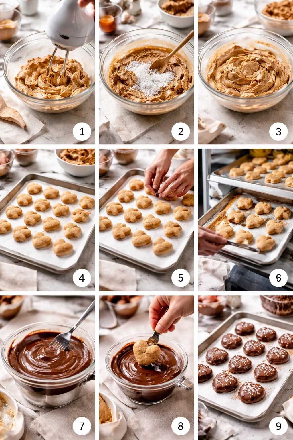 Chocolate Covered Peanut Butter Hearts