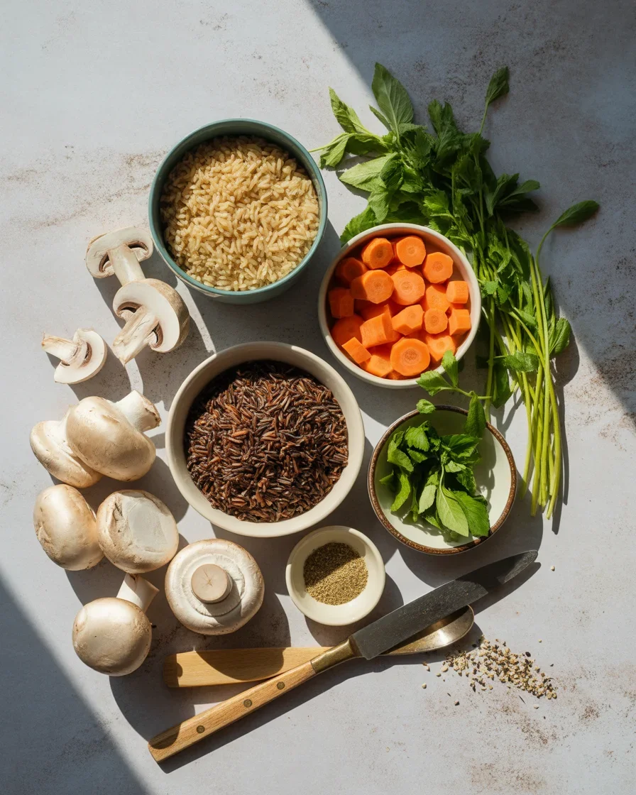 Creamy Wild Rice and Mushroom Soup