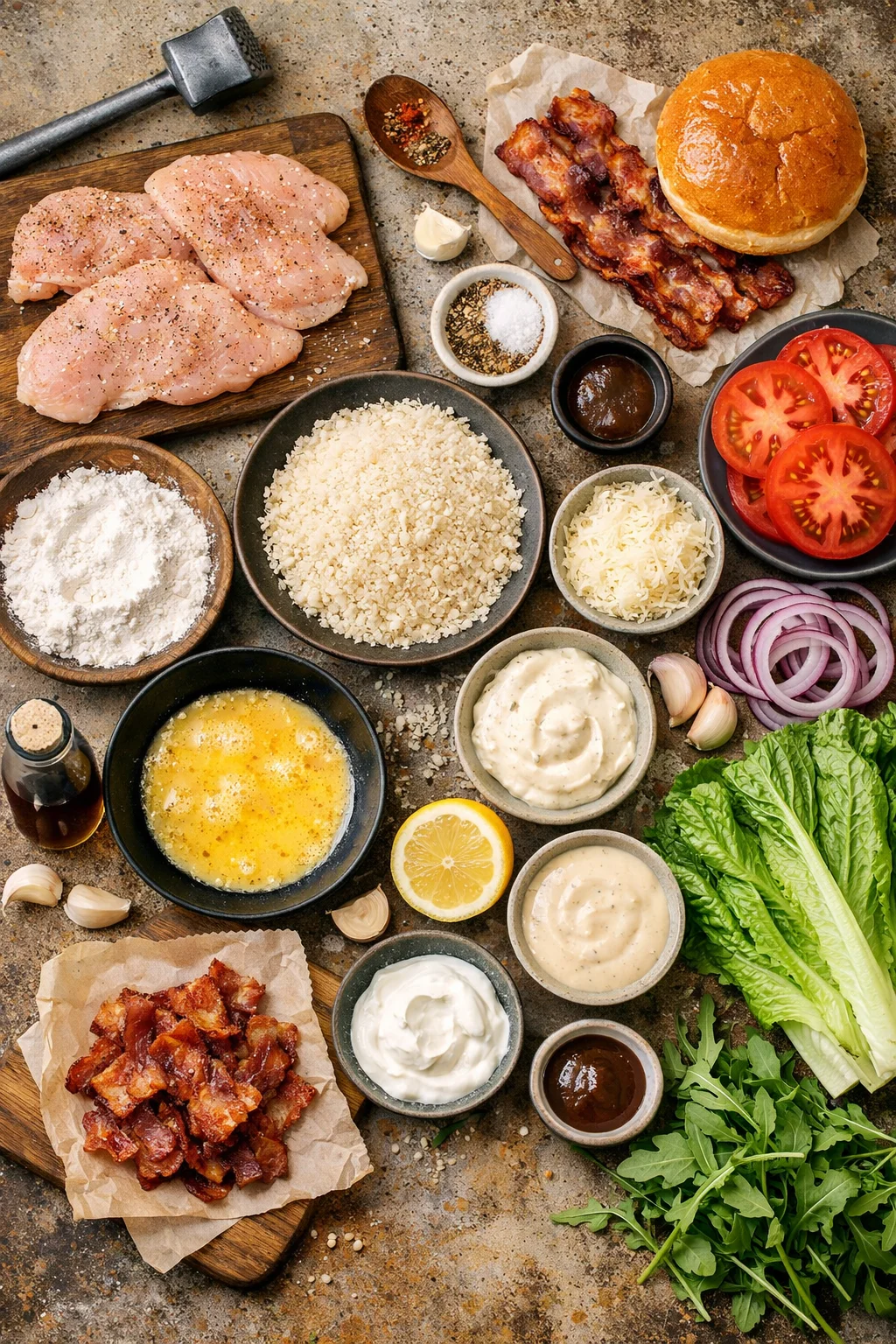 Crispy Chicken Caesar Sandwich