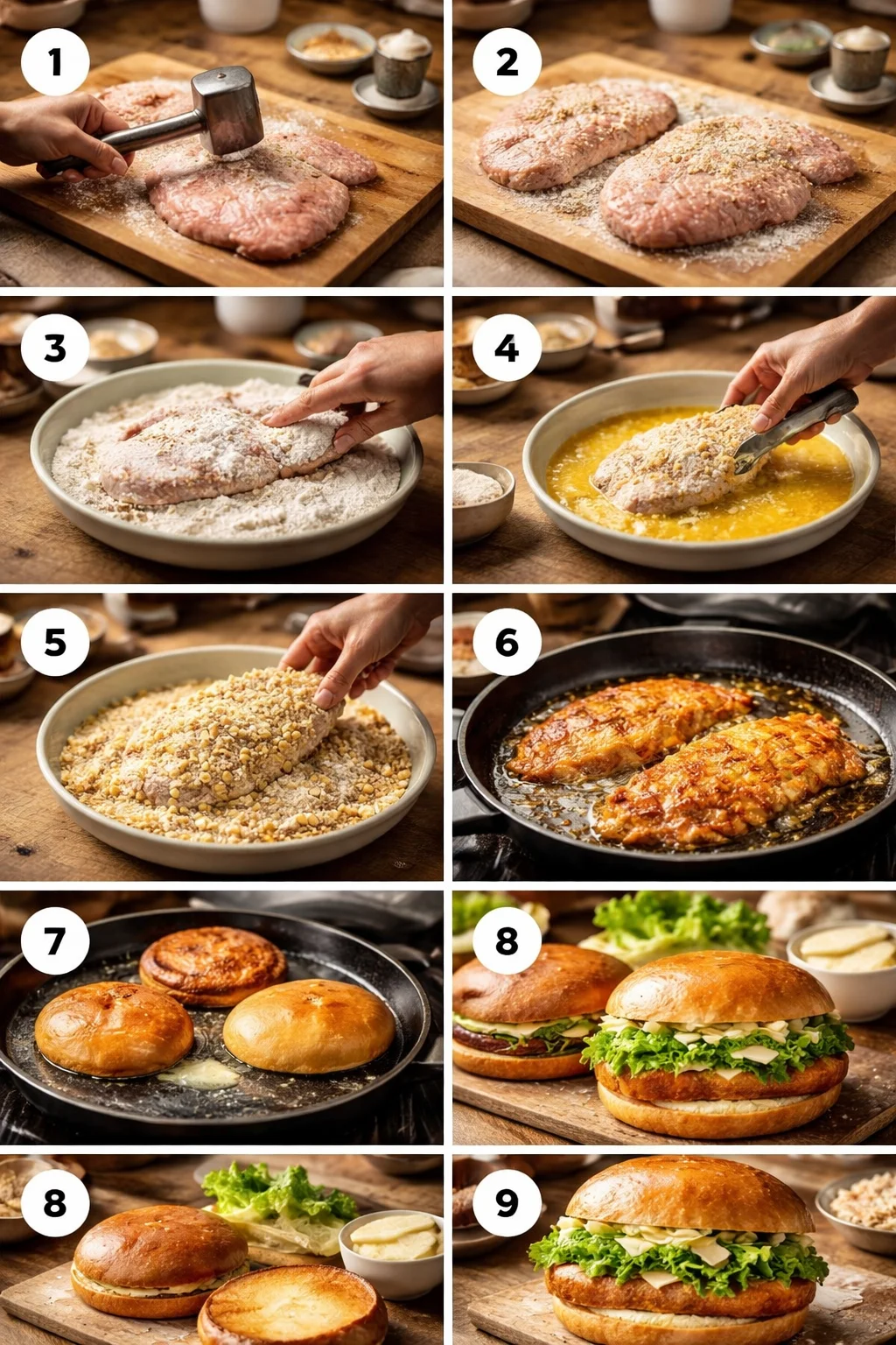 Crispy Chicken Caesar Sandwich