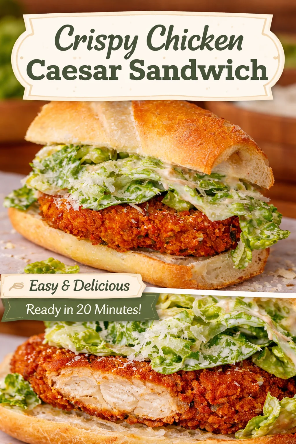 Crispy Chicken Caesar Sandwich