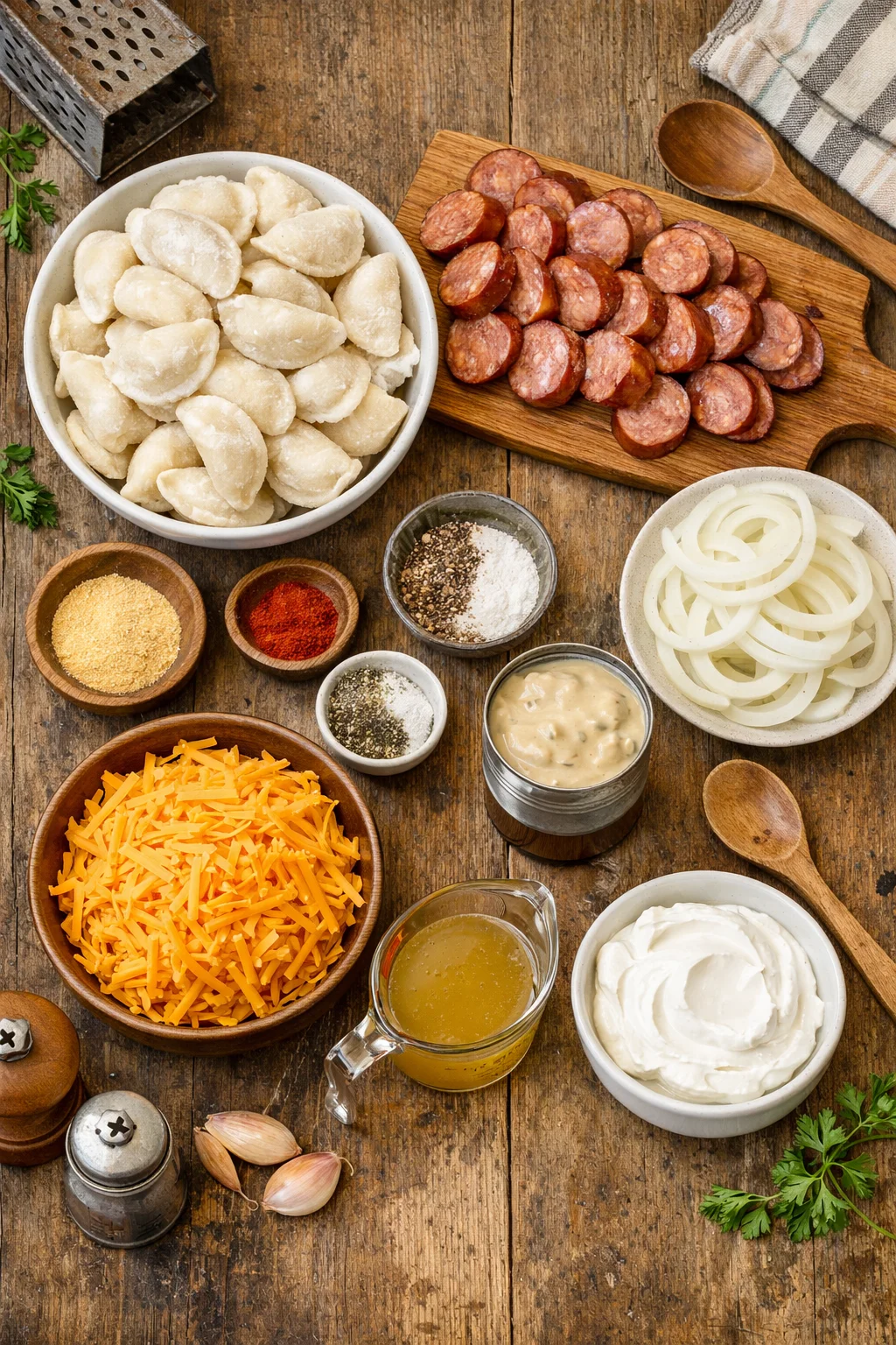 Crockpot Pierogi Casserole