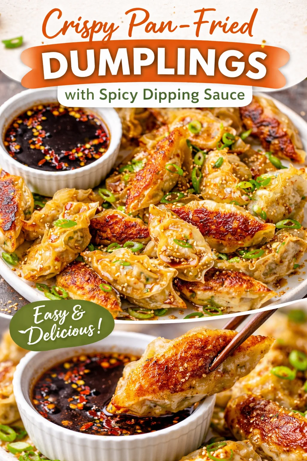 Garlic Ginger Chicken Potstickers