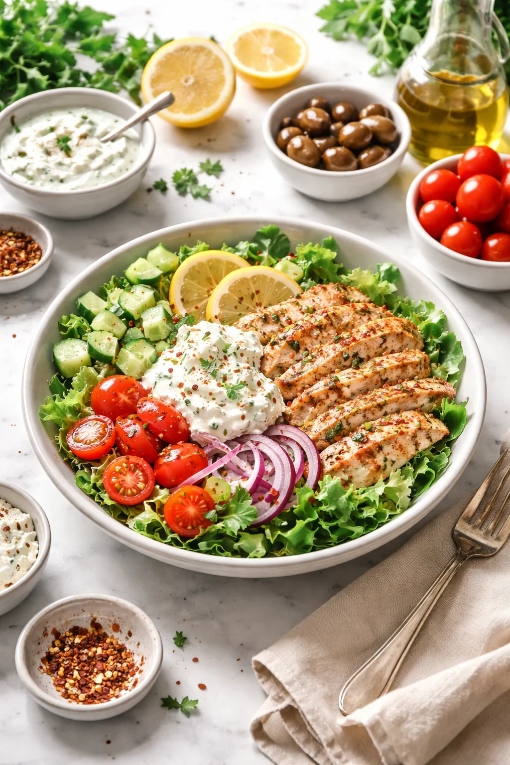 Greek Chicken Bowls