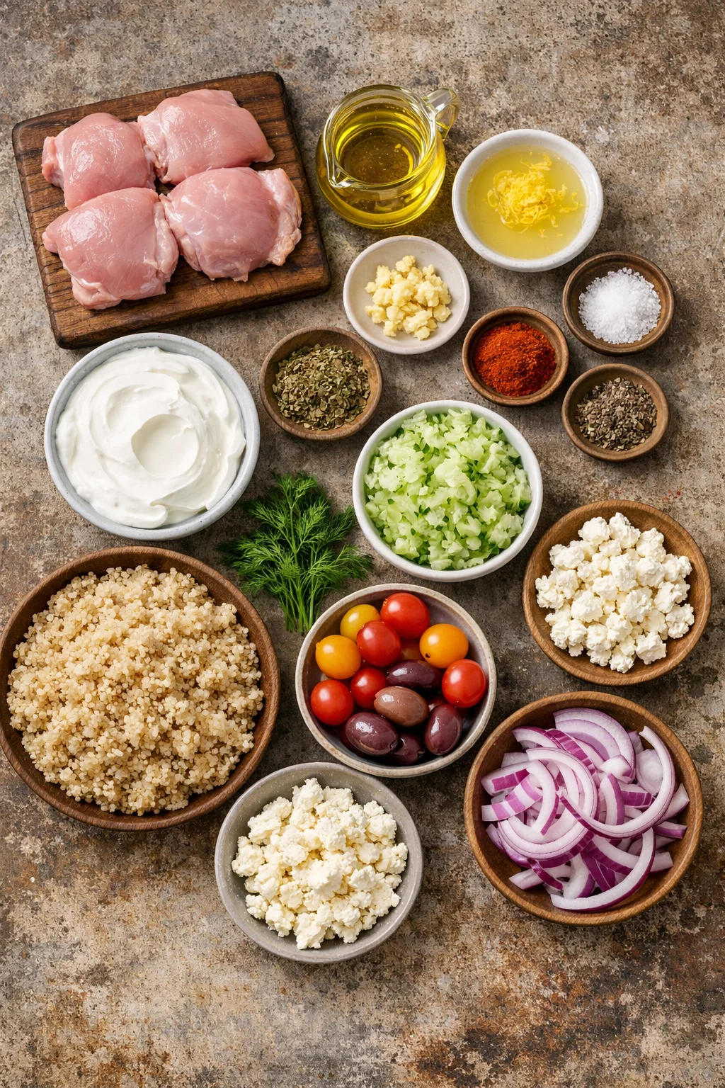 Greek Chicken Bowls