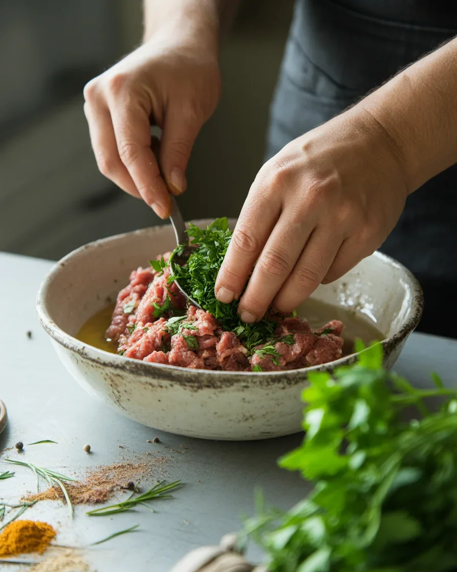 Grilled Lamb Kofta with Yogurt Sauce