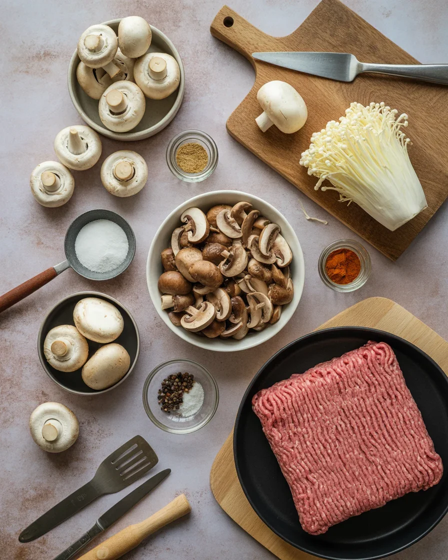 Hamburger Mushroom Bake