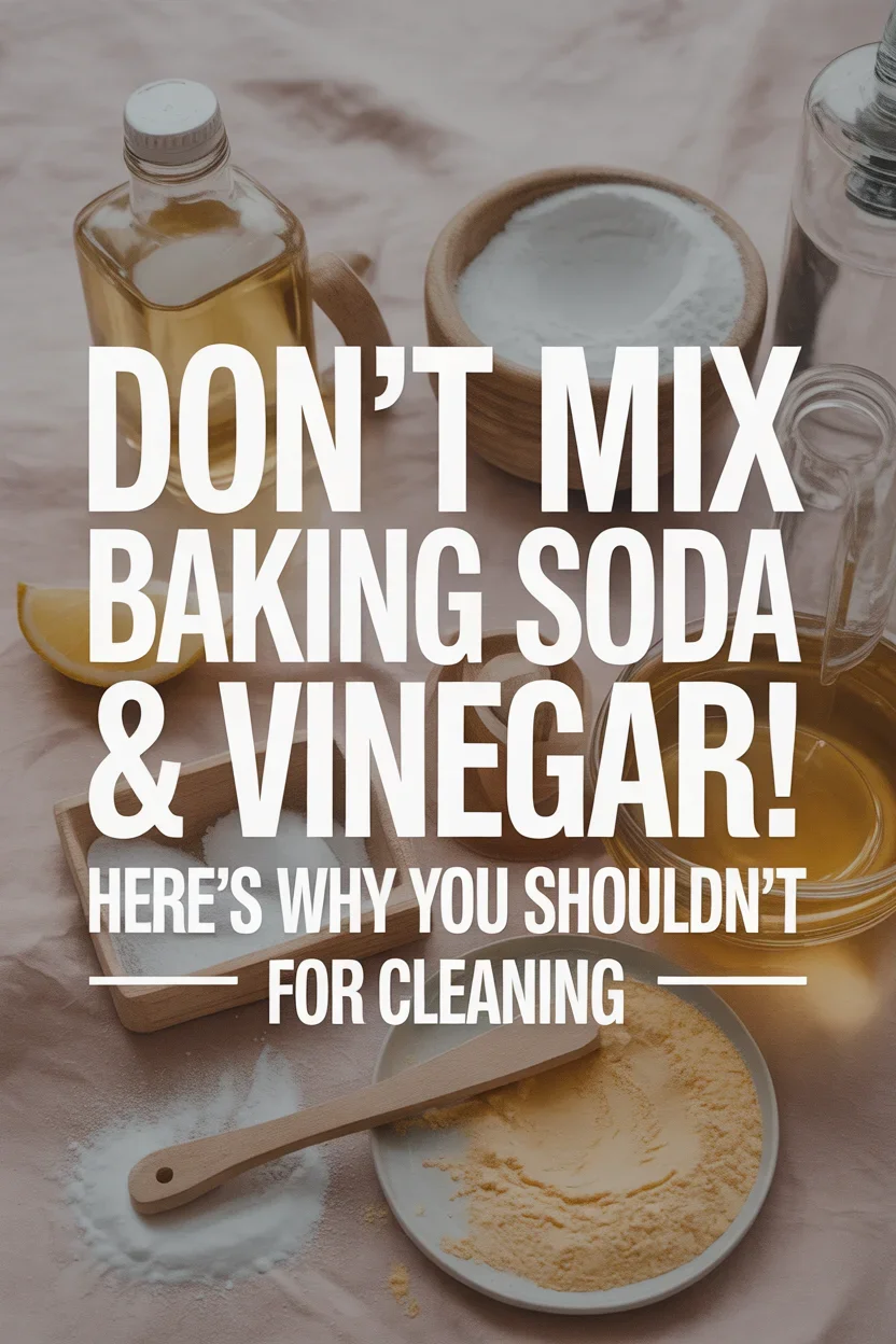 Here’s Why You Shouldn’t Mix Baking Soda and Vinegar for Cleaning