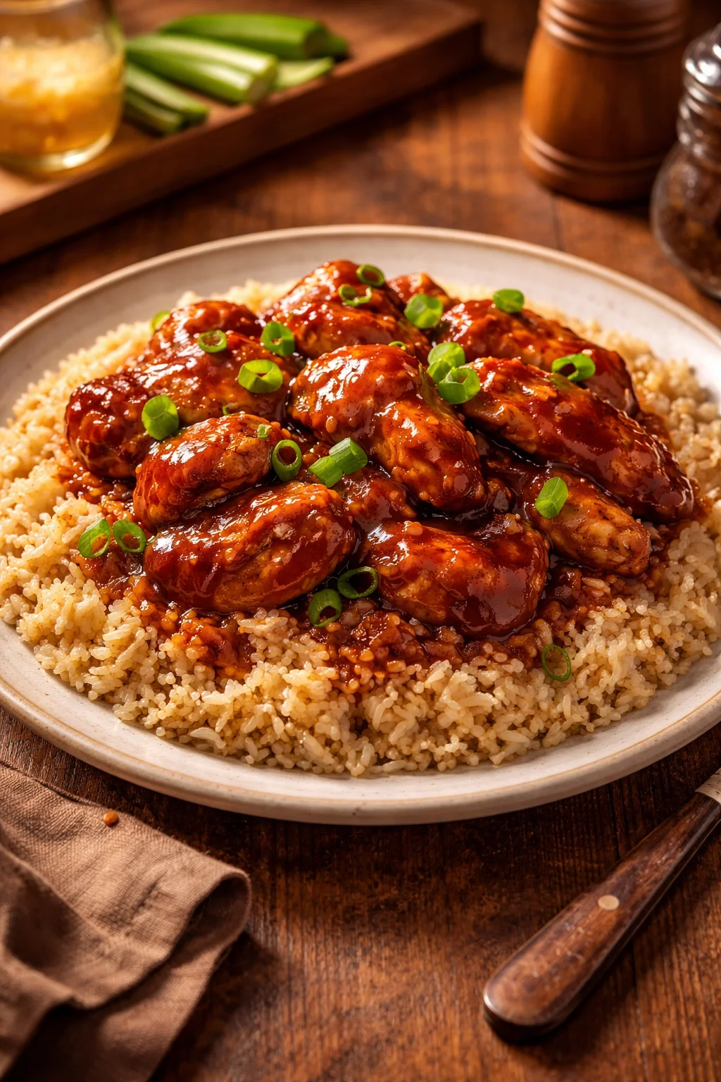 Honey BBQ Chicken Rice
