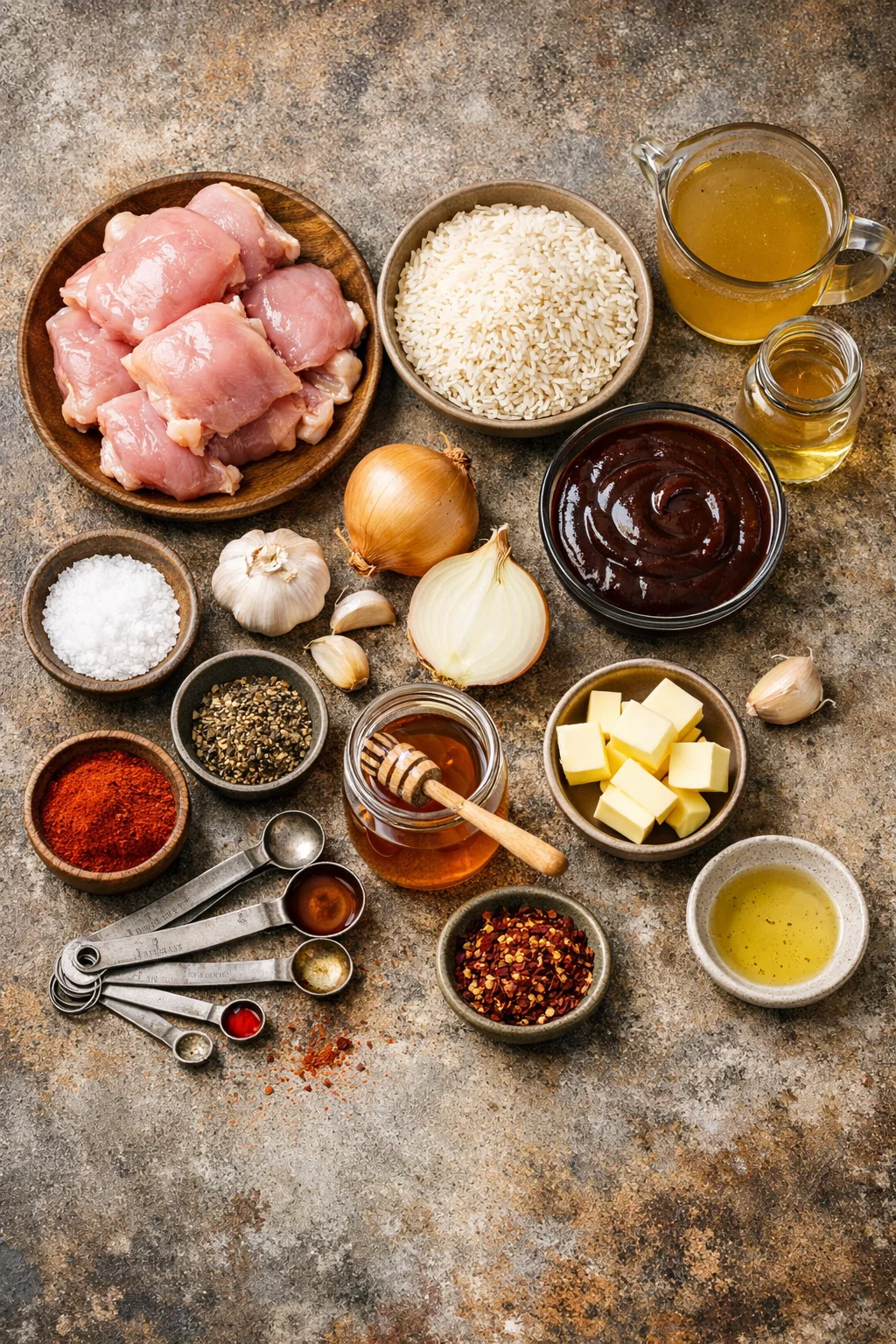 Honey BBQ Chicken Rice