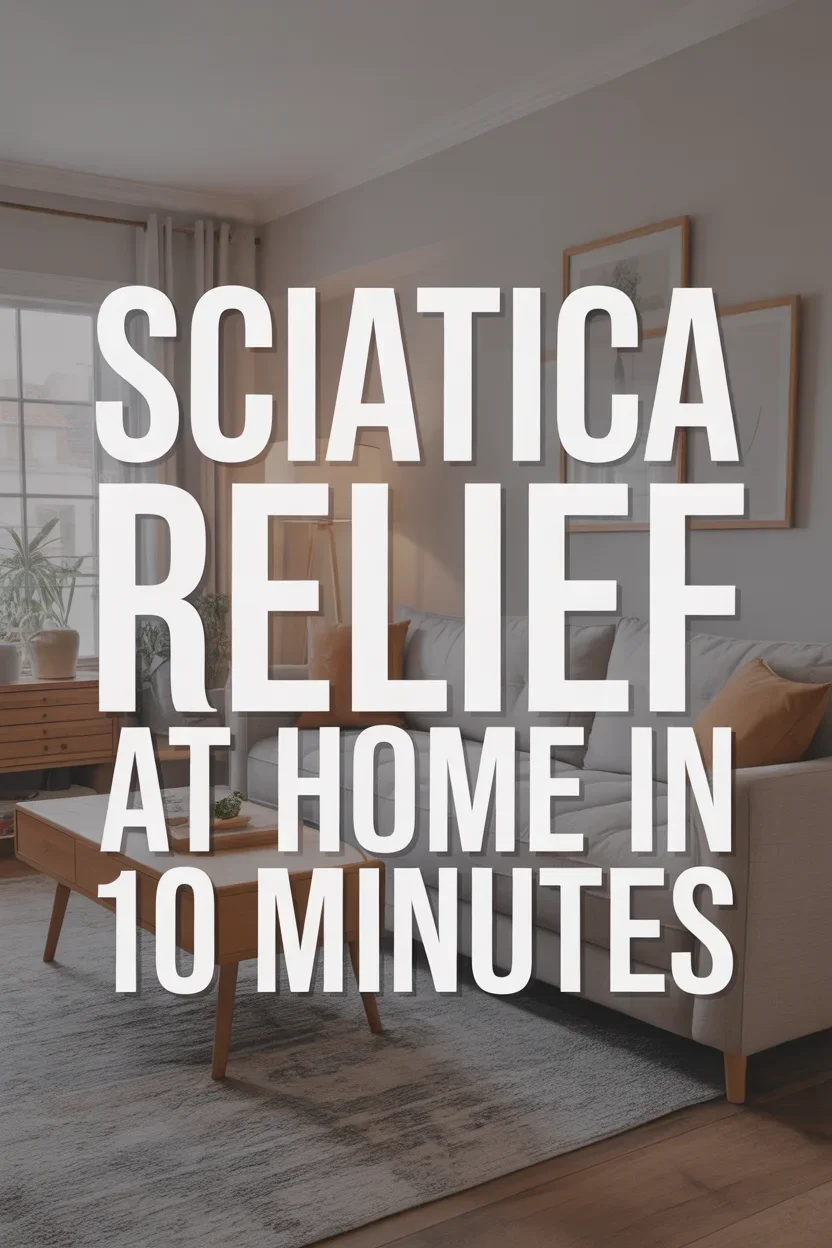 How to Relieve Back Pain and Sciatica at Home in 10 Minutes