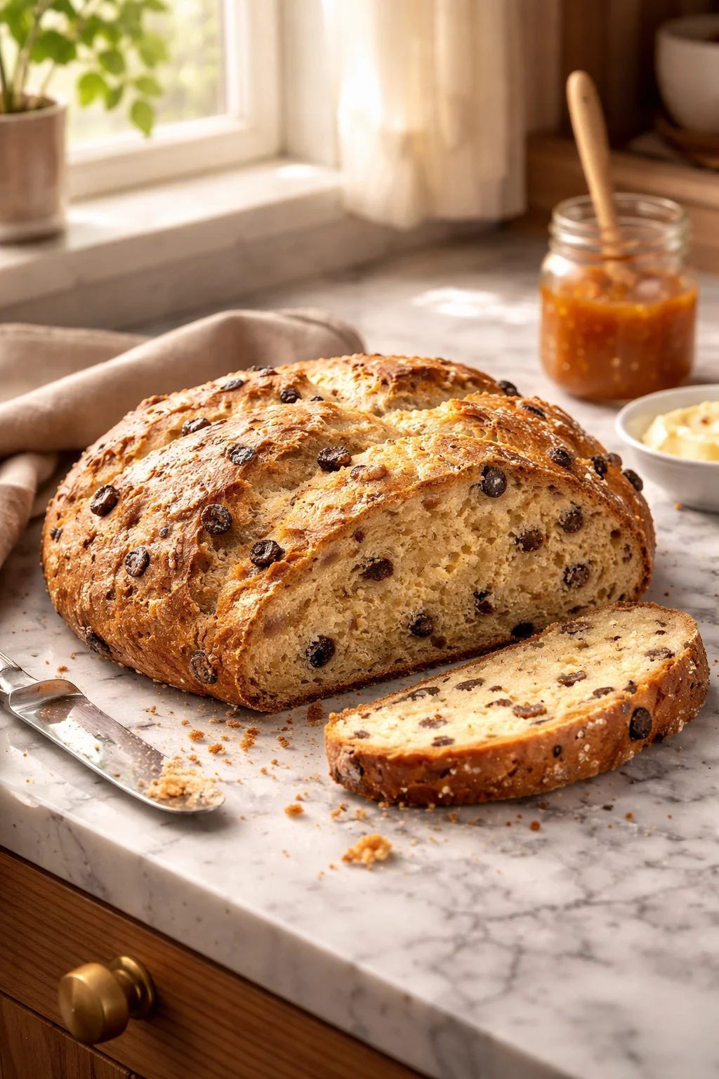 Irish Soda Bread with Raisins