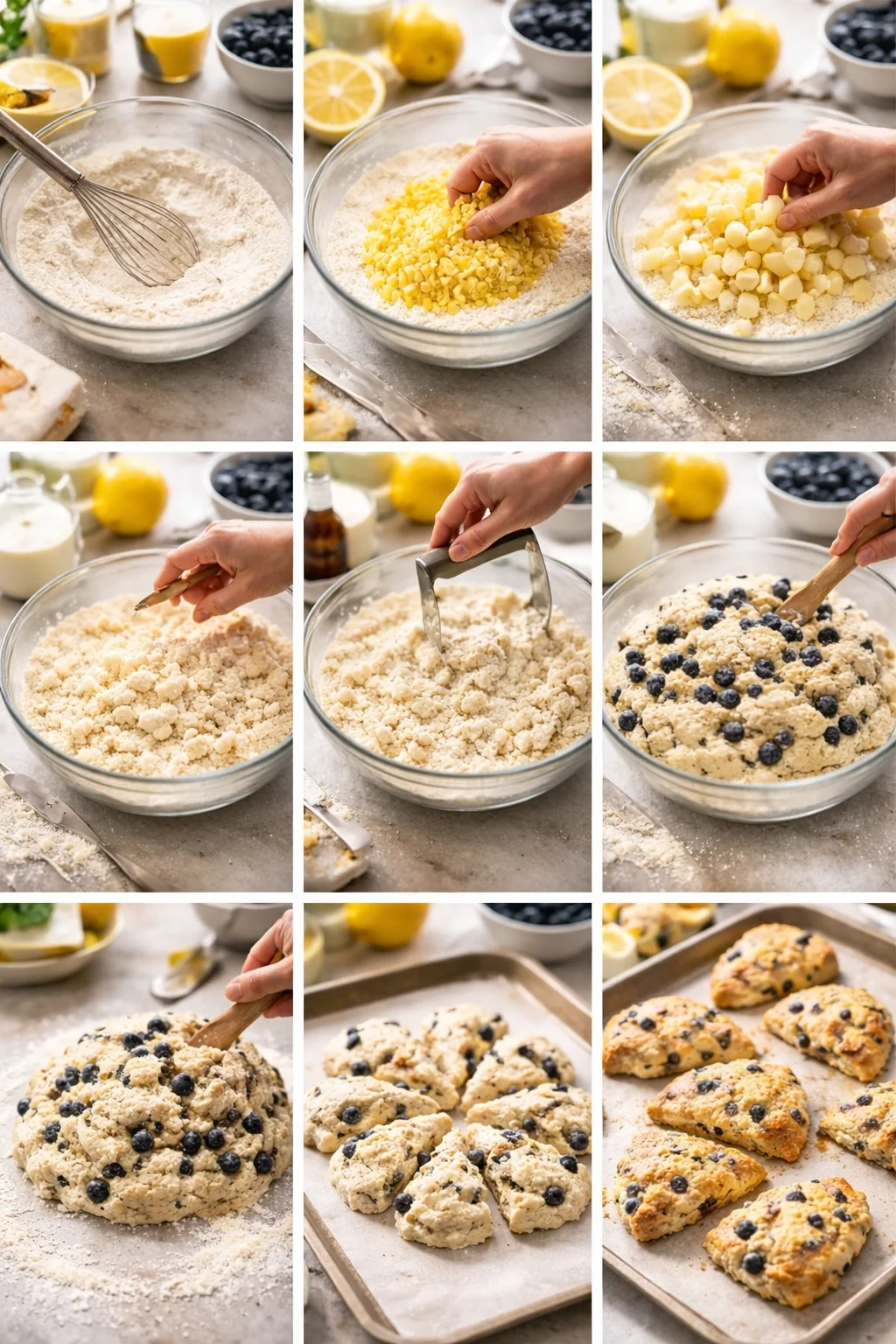 Lemon Blueberry Scones