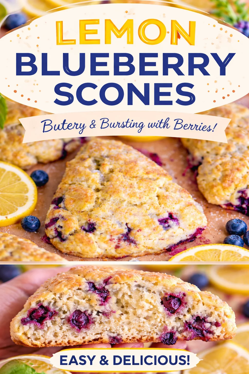 Lemon Blueberry Scones
