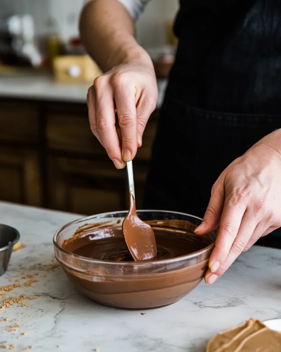 No-Bake Chocolate Peanut Butter Swirl Pie
