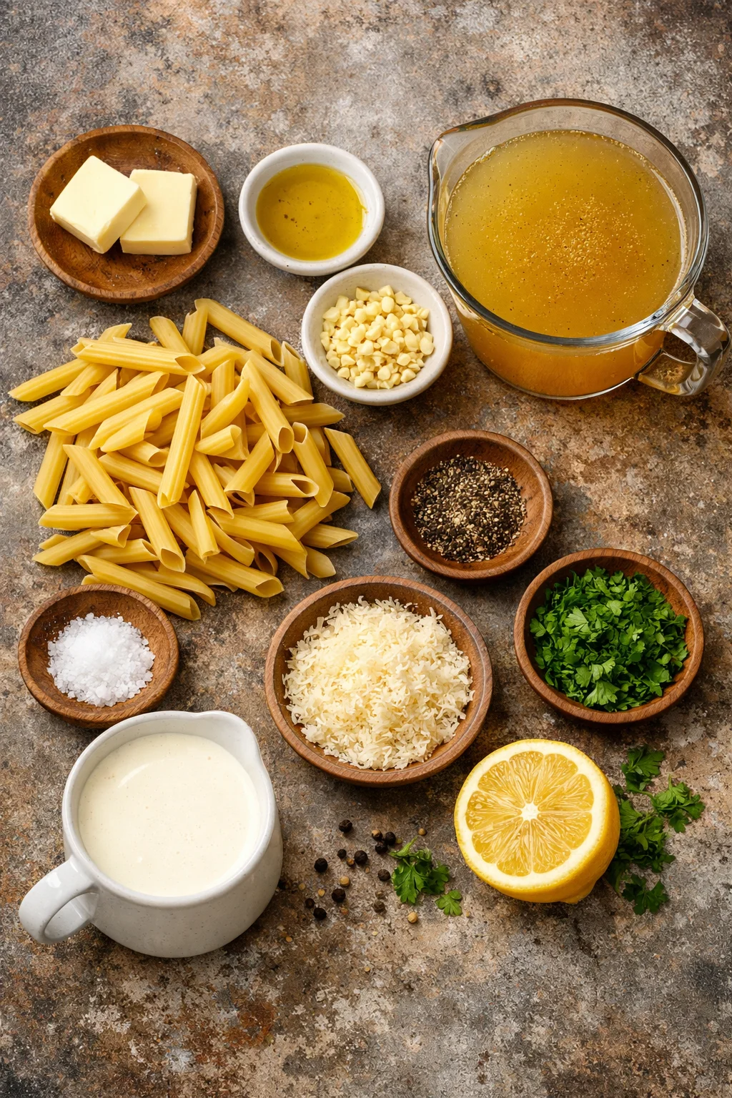 One Pot Creamy Garlic Pasta