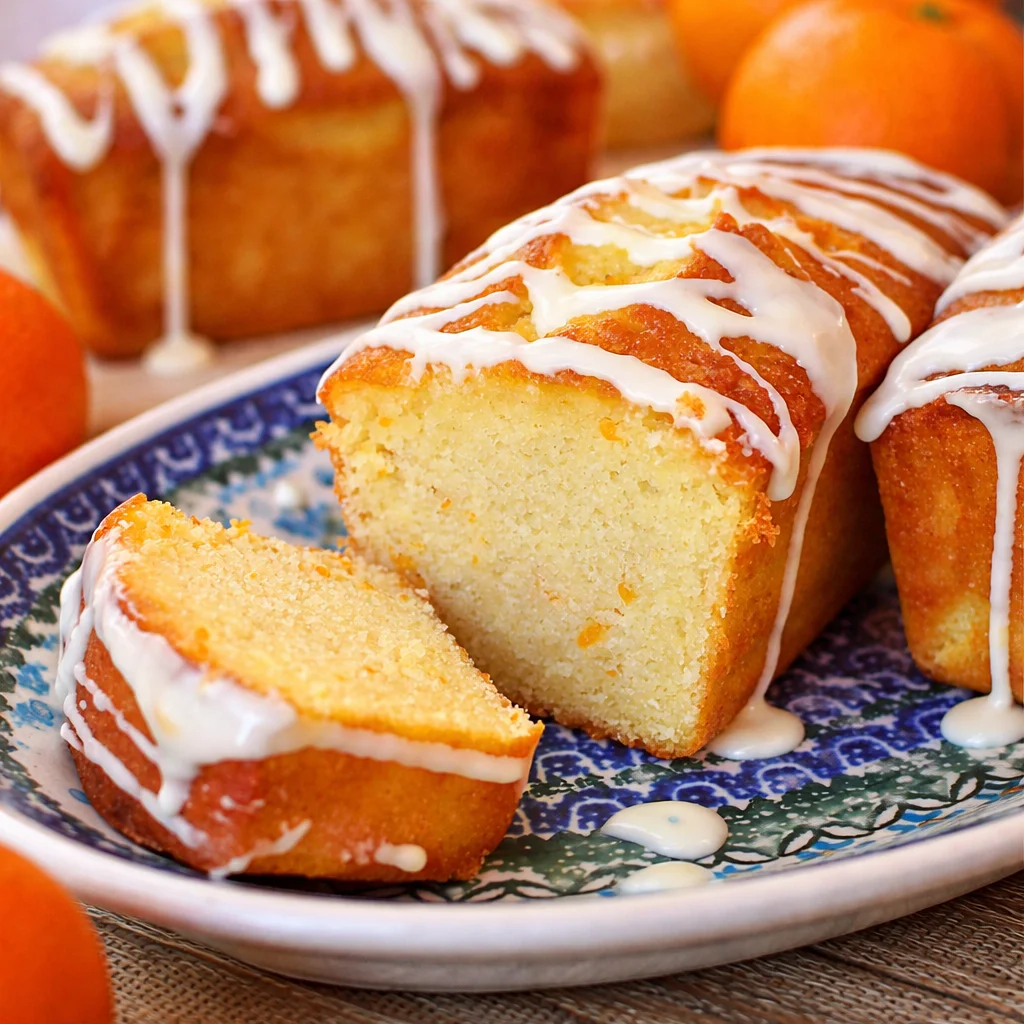 Delicious Orange Pound Cake with a zesty glaze and buttery texture