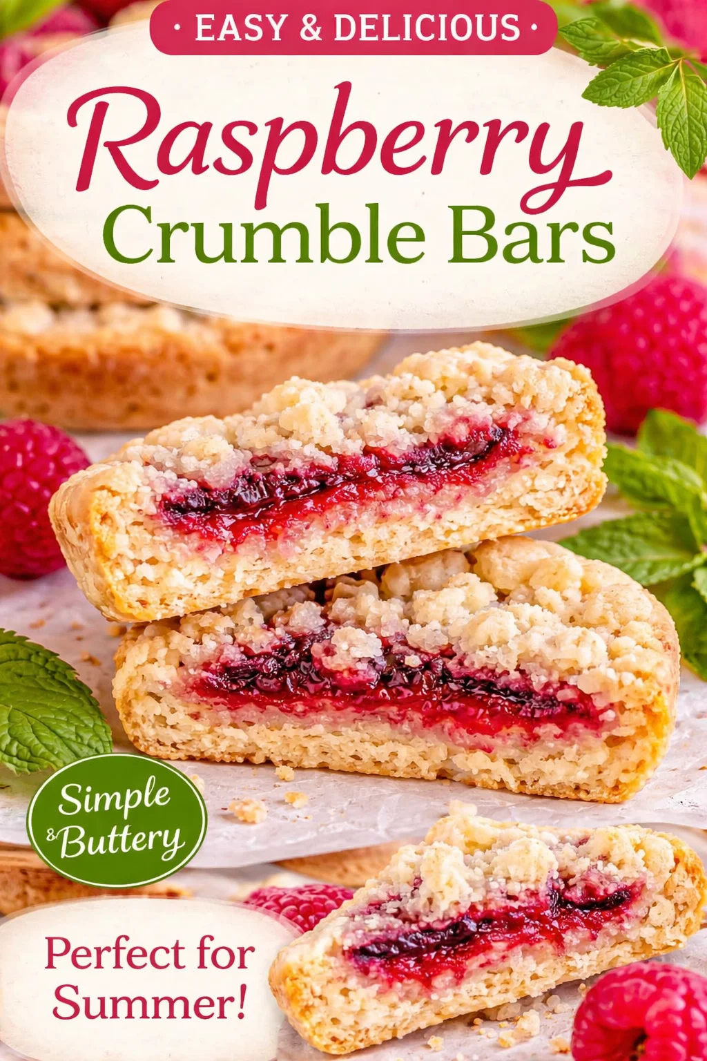 Raspberry Crumble Cookies