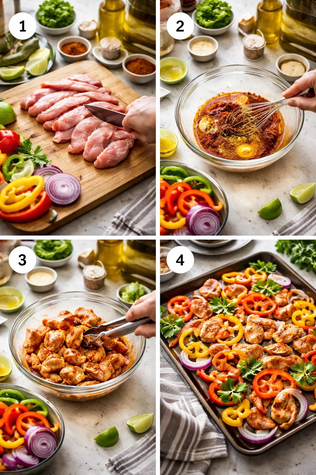 Sheet Pan Chicken Fajitas