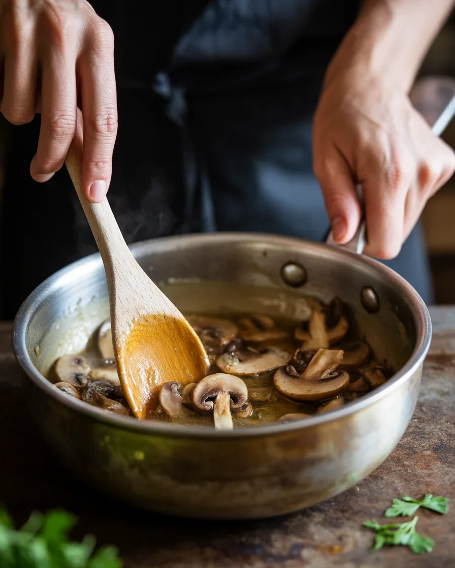 Slow Cooker Mushroom Stroganoff
