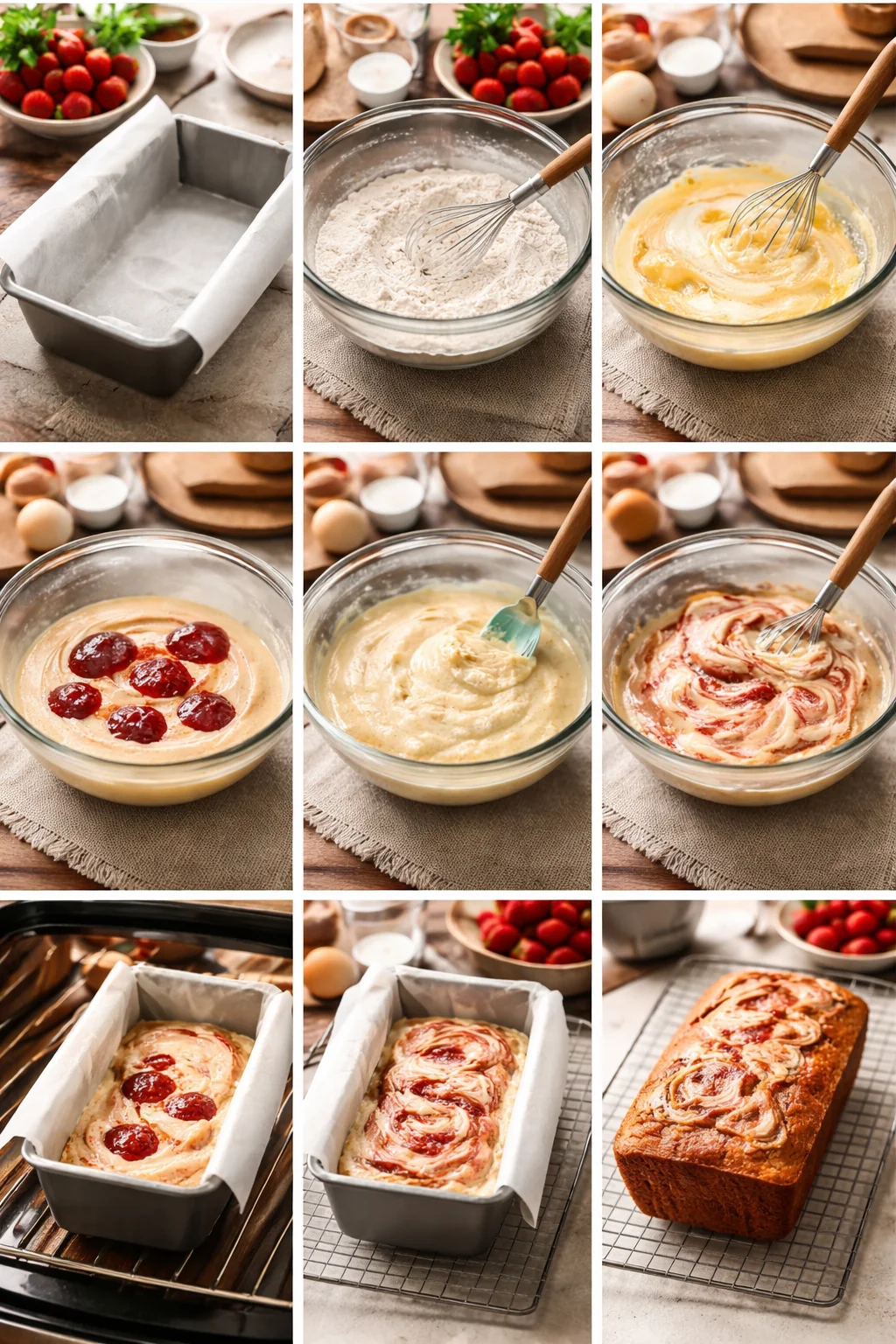 Strawberry Swirl Loaf