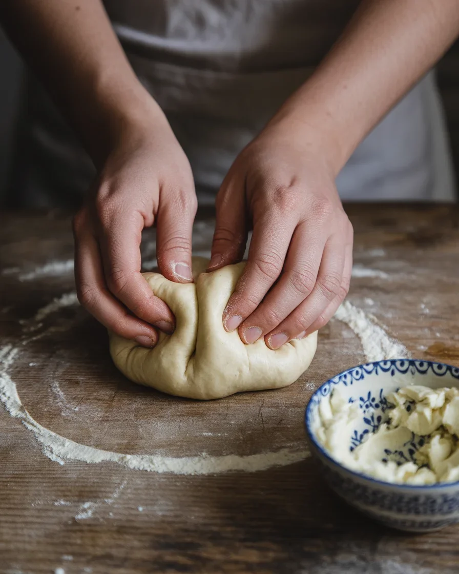 Stuffed Garlic Cream Cheese Rolls