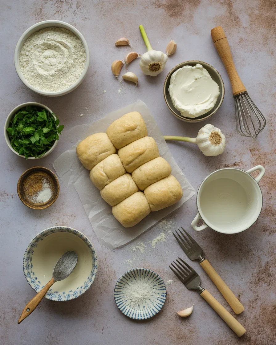 Stuffed Garlic Cream Cheese Rolls
