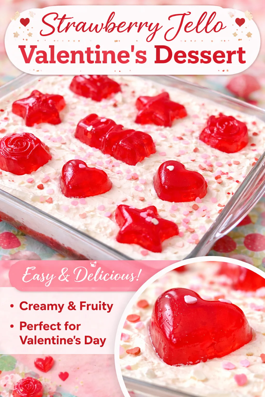 Valentine's Poke Cake