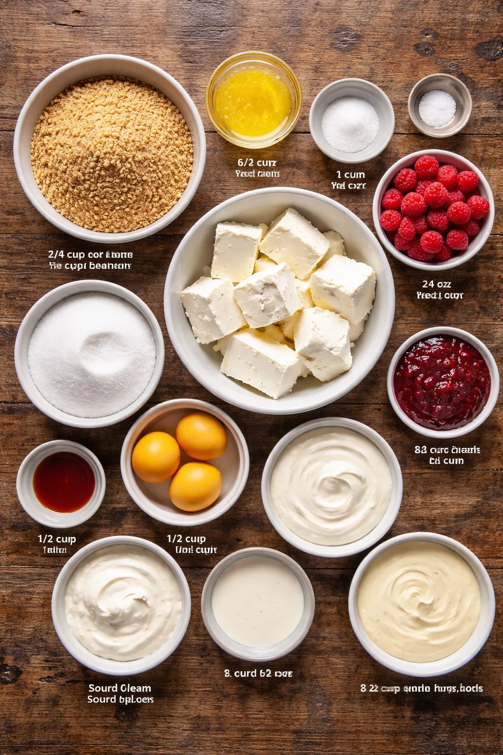 White Chocolate Raspberry Cheesecake