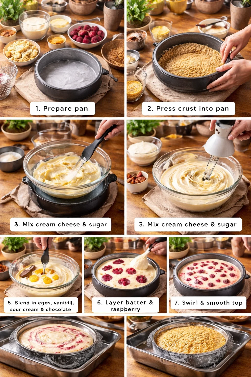 White Chocolate Raspberry Cheesecake