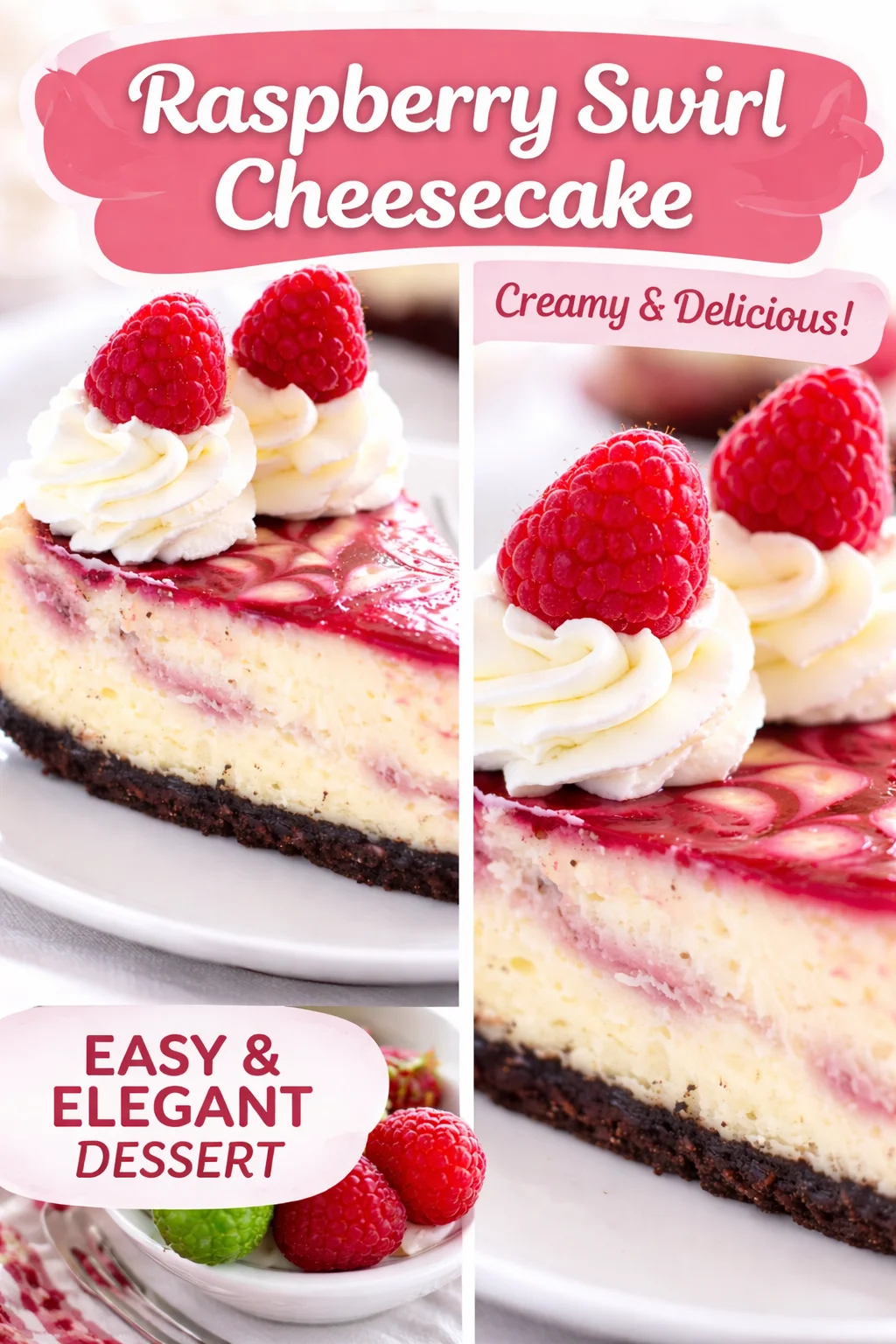 White Chocolate Raspberry Cheesecake