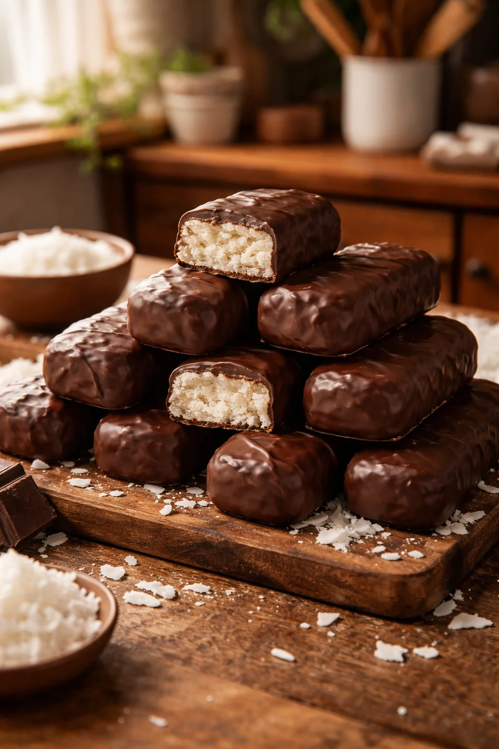 3-INGREDIENT Homemade MOUNDS Bars