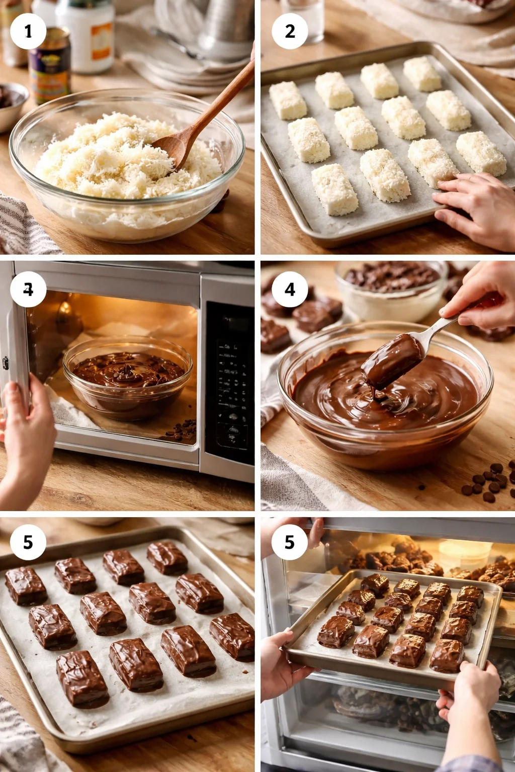 3-INGREDIENT Homemade MOUNDS Bars