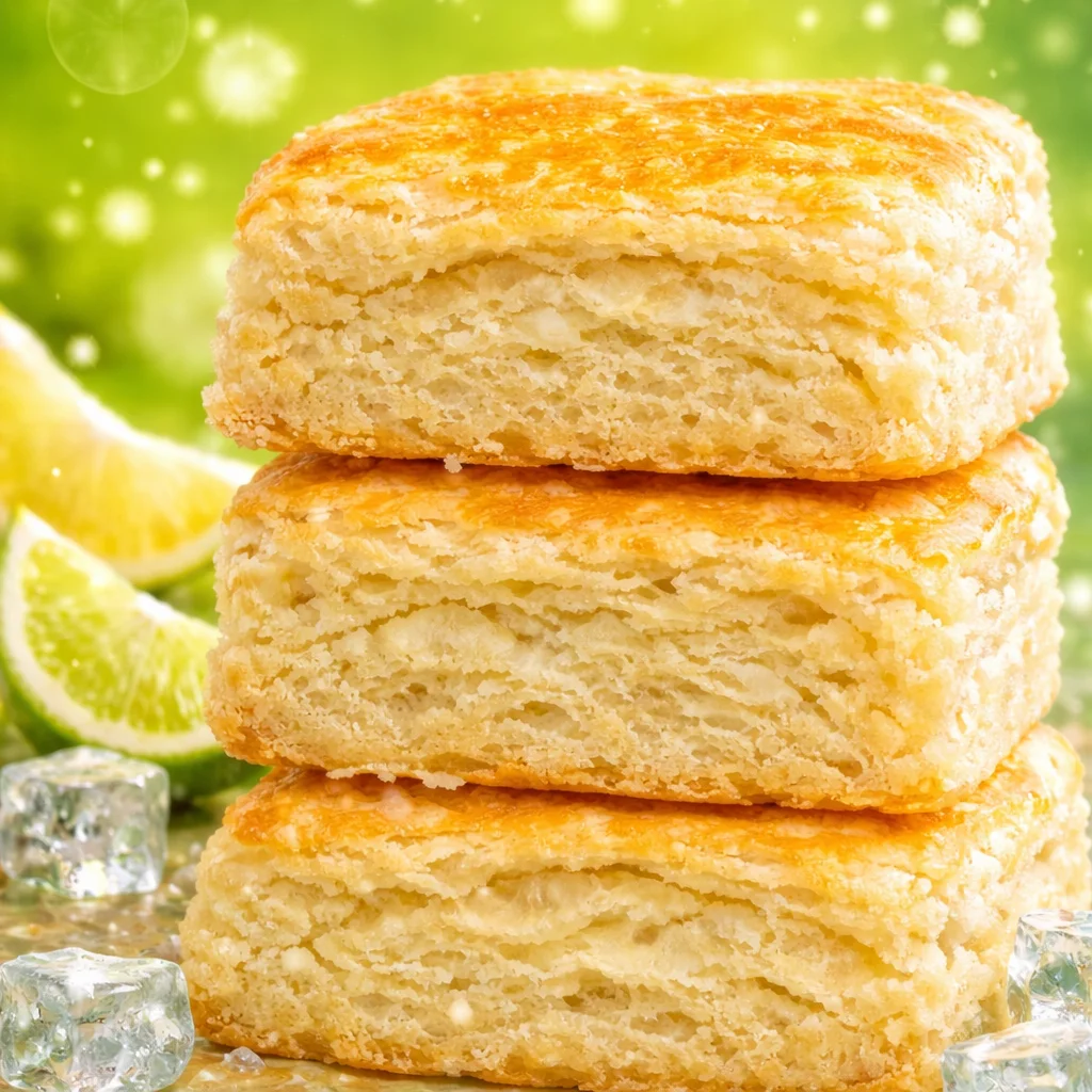 Fluffy 7 Up Biscuits made with just 4 ingredients for a quick and easy treat.