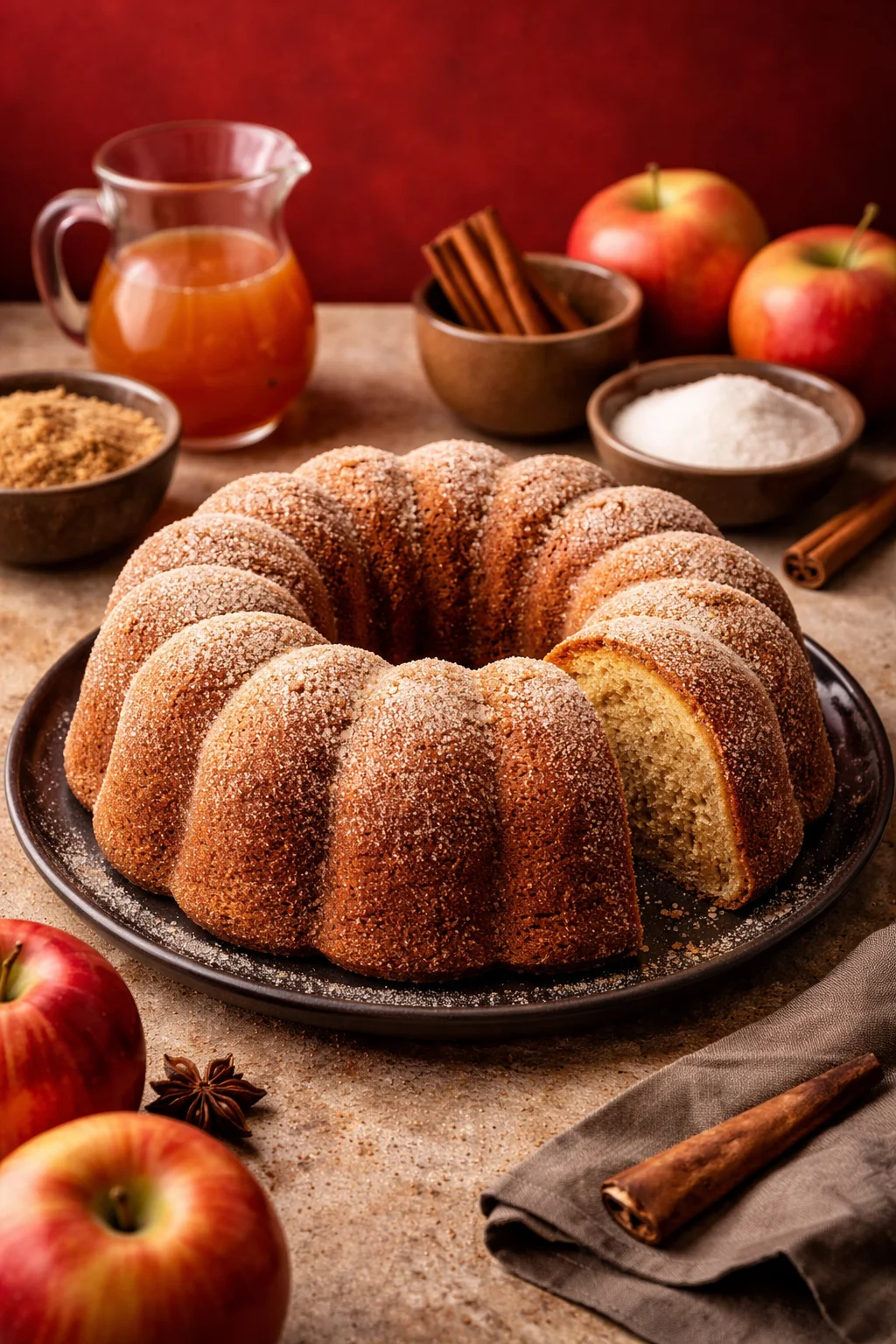 Apple Cider Doughnut Cake