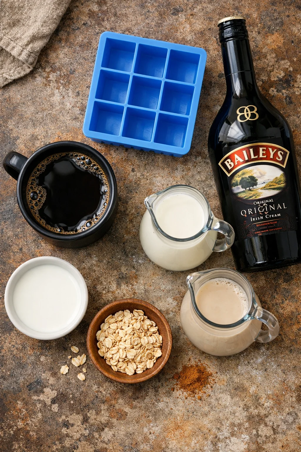Baileys with Coffee Ice Cubes