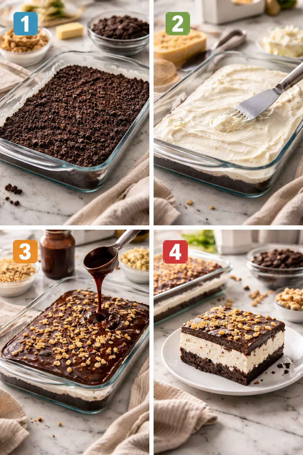 Buster Bar Ice Cream Cake