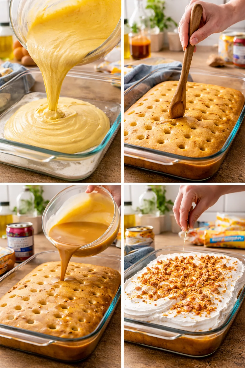 BUTTERFINGER POKE CAKE