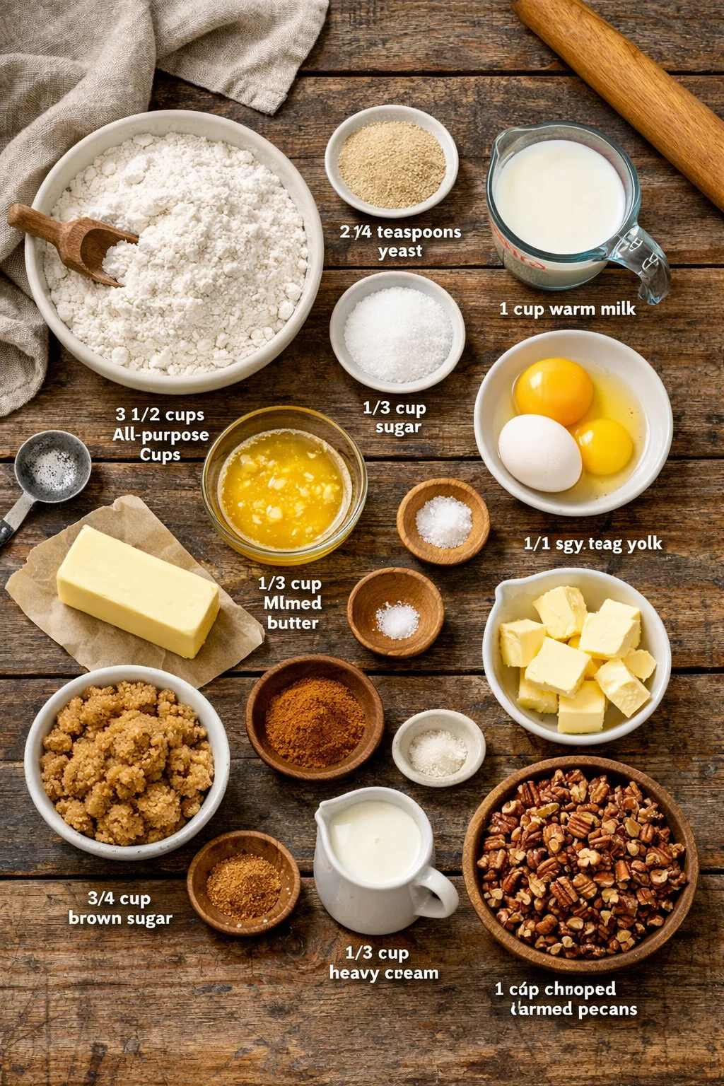 CARAMEL PECAN CINNAMON ROLLS