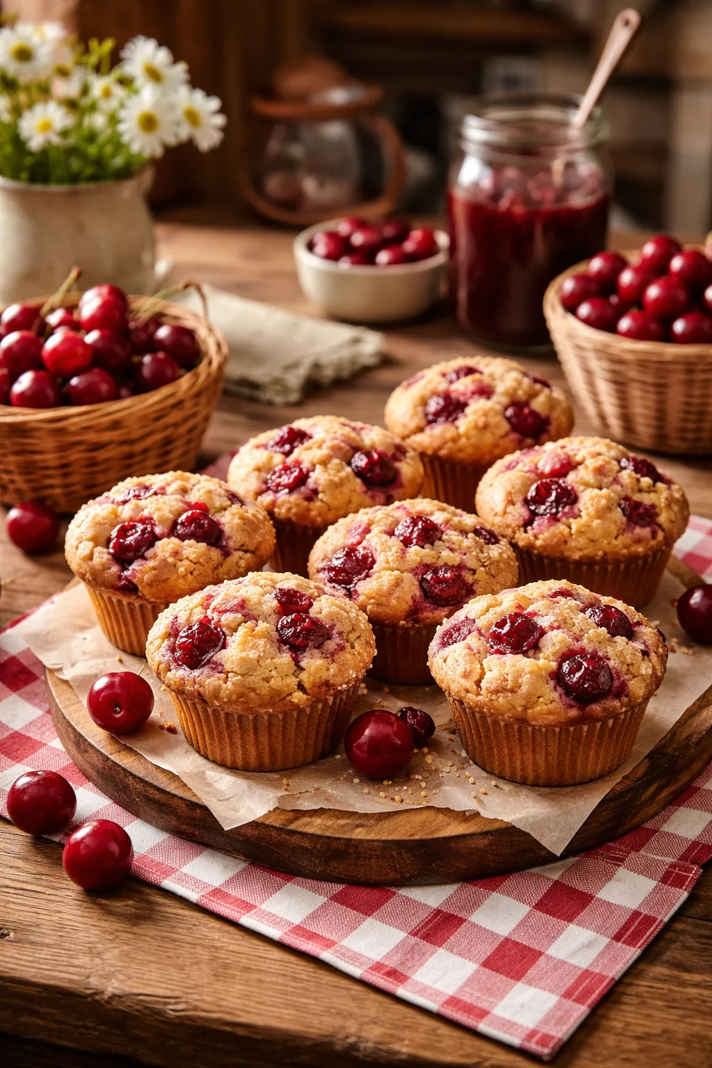 Cherry Cobbler Muffin