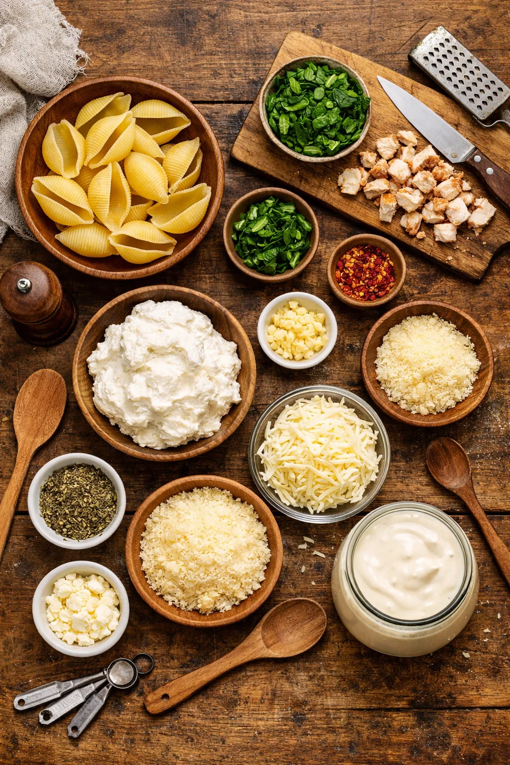 Chicken Alfredo Stuffed Shells